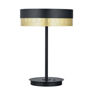B-Leuchten LED stolní lampa Mesh ze železa, černá/zlatá