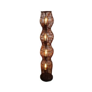 Eco-Light Bambusová stojací lampa, hnědá