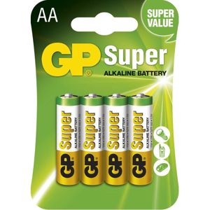 GP Batteries GP Alkalická baterie GP Super LR6 (AA), blistr 1013214000