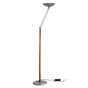 Aluminor LED stojací lampa Lib V volitelná výška, stříbrná