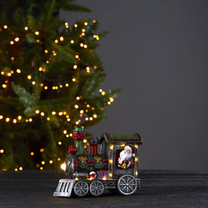 STAR TRADING Loke LED dekorativní světlo, Santa Claus ve vlaku