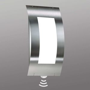 CMD Venkovní nástěnné svítidlo Quadrat z nerezu senzor