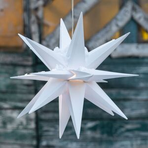 STERNTALER LED dekorační hvězda, 18cípá hvězda, Ø 25 cm, bílá