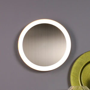 Eco-Light LED stropní svítidlo Moon Ø 50 cm, stříbrná