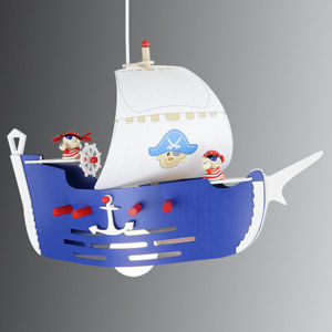 Elobra Závěsné světlo Pirátská loď do dětského pokoje