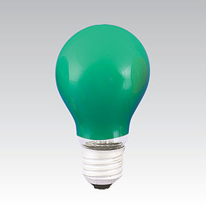 NARVA žárovka 40W E27 220-240V zelená