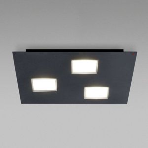 Fabbian Fabbian Quarter - černé LED stropní svítidlo 3zdr