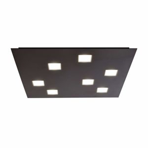 Fabbian Fabbian Quarter - černé LED stropní svítidlo 7zdr