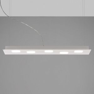 Fabbian Fabbian Quarter - bílé závěsné světlo LED 5zdr