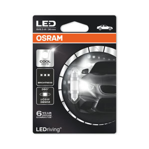 OSRAM LED C5W 6498CW 6000K 12V 1W SV8,5-8 36mm