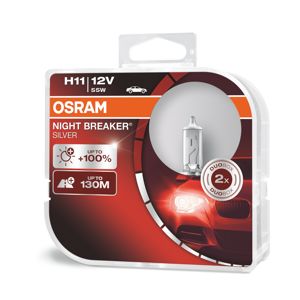 OSRAM H11 64211NBS-HCB SILVERSTAR +100% 55W 12V PGJ19-2 duobox