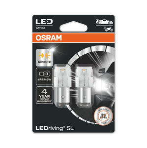 OSRAM LED P21/5W 7528DYP-02B YE 12V 1,5/1W BAY15d