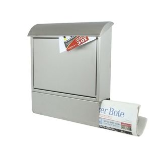 Heibi Poštovní schránka nerezová s novinovou přihrádkou
