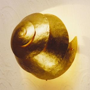 Holländer Nástěnné světlo Snail One ve zlaté