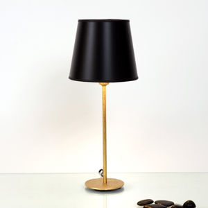 J. Holländer Stolní lampa Mattia s kulatým stínidlem v černé
