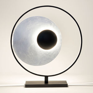 J. Holländer Stolní lampa Satellite, stříbro-černá, výška 58cm