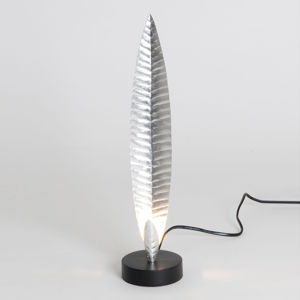 J. Holländer Stolní lampa Penna stříbrná, výška 38 cm