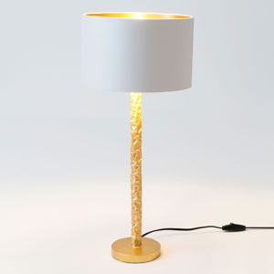 J. Holländer Stolní lampa Cancelliere Rotonda bílá/zlatá 57 cm