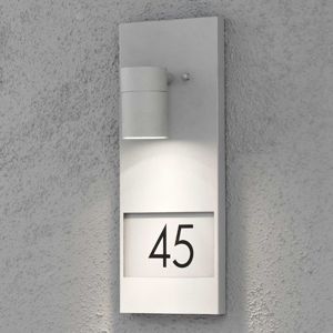 Konstsmide Modena 7655, osvětlení domovního čísla, šedé