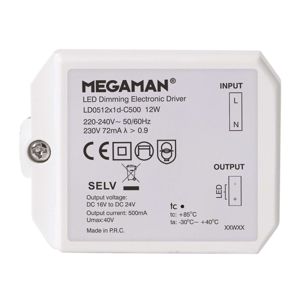Megaman LED ovladač pro Rico HR, stmívací U-DIM, 12 W