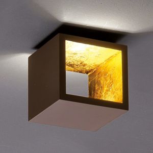 ICONE ICONE Cubò LED stropní svítidlo, 10 W, hnědé/zlaté