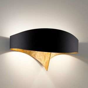 Selene Černozlaté designové nástěnné světlo Scudo LED