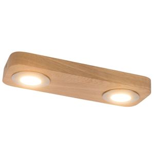 Euluna LED stropní svítidlo Sunniva dřevěný design