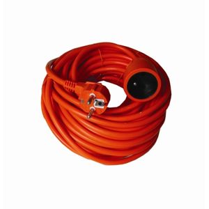 Solight prodlužovací kabel - spojka, 1 zásuvka, oranžová, 20m PS07