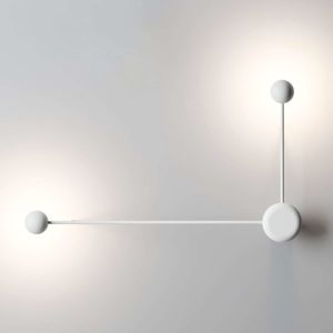 Vibia Vibia Pin - 2zdrojové LED nástěnné světlo bílé