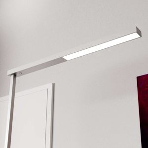 Arcchio Kancelářská LED stojací lampa Tamilo, stříbrná