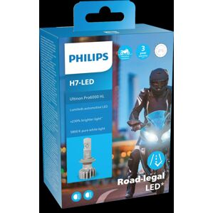 Philips H7 12V 20W PX26d Ultinon Pro6000 LED 5800K Moto 1ks PH 11972U6000X1