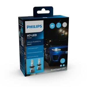 Philips LED H7 12V 15W Ultinon Pro6000 Boost 5800K +300% homologace 2ks 11972U60BX2