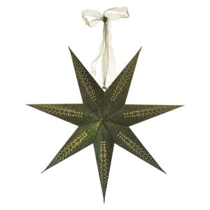 EMOS Vánoční hvězda papírová závěsná, zelená, 60 cm, vnitřní DCAZ10
