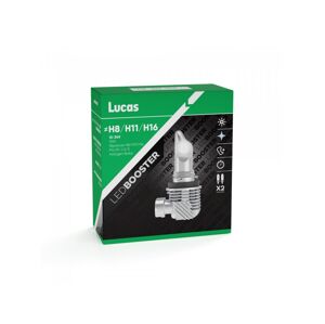 Lucas 12V/24V H8/H11/H16 LED žárovka PGJ19-1/2/3, sada 2 ks 6500K