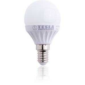 TESLA - LED žárovka mini BULB E14 3W 230V 250lm 180D 25.000 hod 3000K teplá bílá CRI(RA) 80 MG140330-1 Teplá bílá