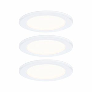 PAULMANN LED vestavná nábytková svítidla 3ks sada kruhové 65mm 3x2,5W 230/12V 3000K bílá