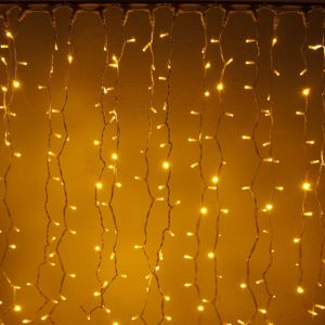 DecoLED DecoLED LED světelná záclona - 1x1,5m, teple bílá, 150 diod
