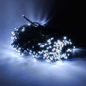 DecoLED LED světelný řetěz - 20m, 100 ledově bílých diod