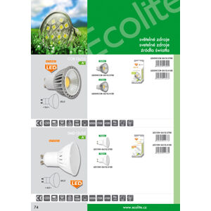 Ecolite V20 LED zdroj GU10, COB, 5W, 2700K, 350lm LED5WCOB-GU10/2700