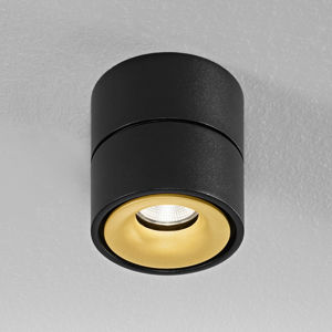 Egger Licht Egger Clippo LED stropní spot, černý-zlatá, 2700 K