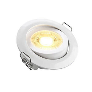 HEITRONIC LED vestavné svítidlo DL7202 bílá nastavitelné 5W teplá bílá 3000K 500665