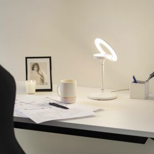 LTS LED stolní lampa Filigree, otočná/naklápěcí, bílá