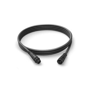 Hue Prodlužovací nízkonapěťový kabel 2,5m k venkovním svítidlům Philips Hue 17368/30/PN, IP67, černý