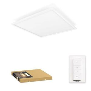 Hue LED White Ambiance Stropní panel Philips Aurelle BT 8719514382640 46,5W 4200lm 2200-6500K 230V, bílý čtverec 60x60cm s dálkovým ovladačem a Bluetooth