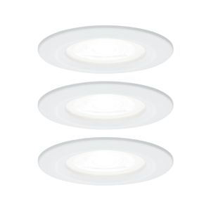 PAULMANN Vestavné svítidlo LED Nova kruhové 3x6,5W GU10 bílá mat 4000K nevýklopné 929.80
