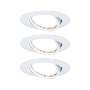 PAULMANN Vestavné svítidlo LED Base kruhové 3x5W bílá výklopné 3-krokové-stmívatelné 934.27 P 93427