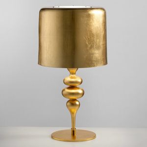 Masiero Stolní lampa Eva TL3+1G 75 cm, zlatá